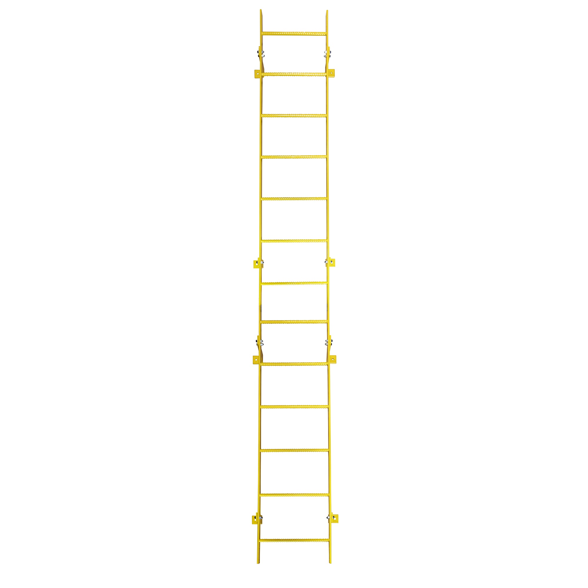 Ballymore, 13 Step Fixed Access Ladder, Height 156 ft, Capacity 350 lb, Material Carbon Steel, Model# WLFS0113-Y